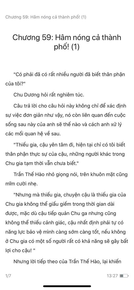 chàng rể đại gia chương 59