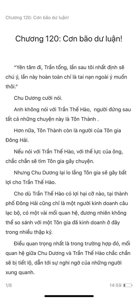 chàng rể đại gia chương 120