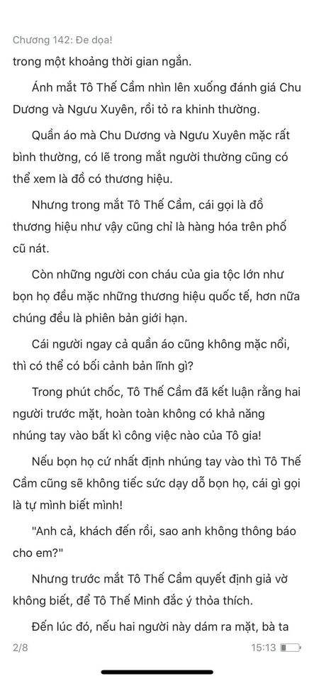 chàng rể đại gia chương 142