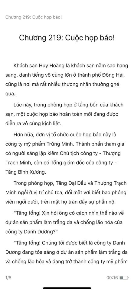 chàng rể đại gia chương 219