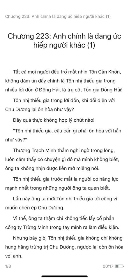 chàng rể đại gia chương 223