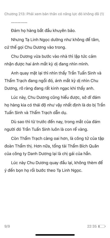 chàng rể đại gia chương 213