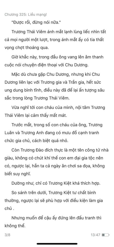 chàng rể đại gia chương 325