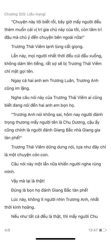 chàng rể đại gia chương 325