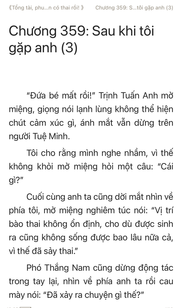 tổng tài phu nhân có thai rồi